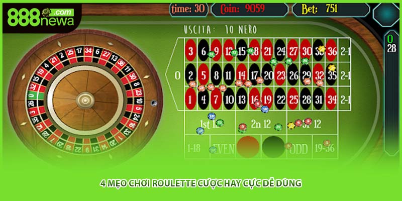 4 mẹo chơi roulette cược hay cực dễ dùng