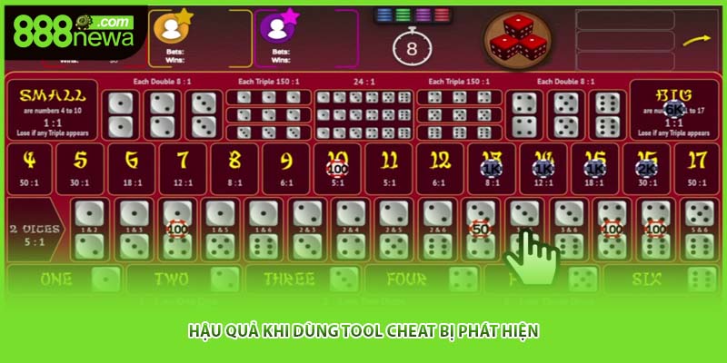 Hậu quả khi dùng tool cheat bị phát hiện