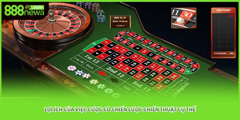 Lợi ích của việc cược có chiến lược chiến thuật cụ thể